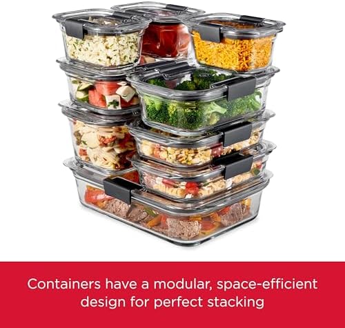 Rubbermaid Brilliance Glass Food Storage Containers, 8 Cup, Leak-Proof - Image 5