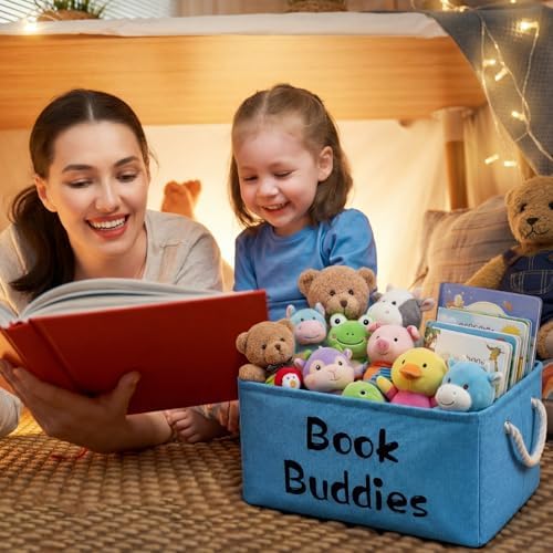 Marsui 1 Pcs Book Buddies Storage Basket - Image 2