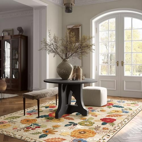 4x6 Washable Area Rugs for Bedroom: Small Living Room Rug Soft Throw Carpet - Image 3