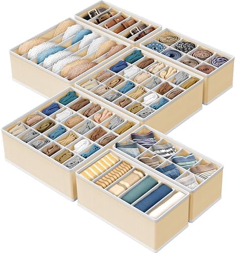 Simple Houseware Closet Underwear Organizer Drawer Divider Assorted 7 pcs by SimpleHouseware