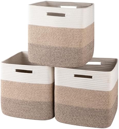 OIAHOMY 13 Inch Cube Storage Bins, Insert Storage Baskets by MasterofSpaceOptimization