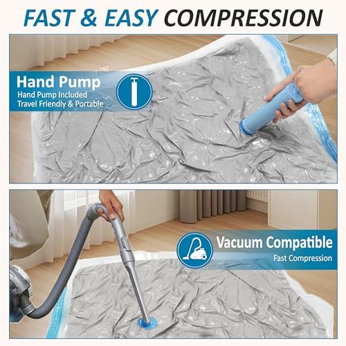 Vacuum Storage Bags with Hand Pump, Vacuum Seal Space Saver Bags, 20 Combo - Image 6