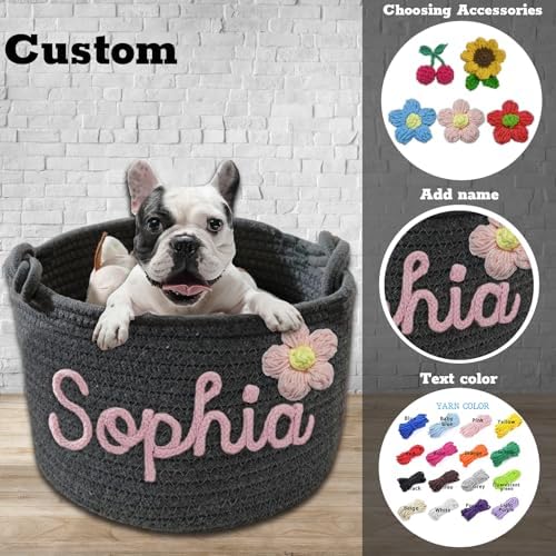 Personalized Dog Toy Storage Basket - Image 4