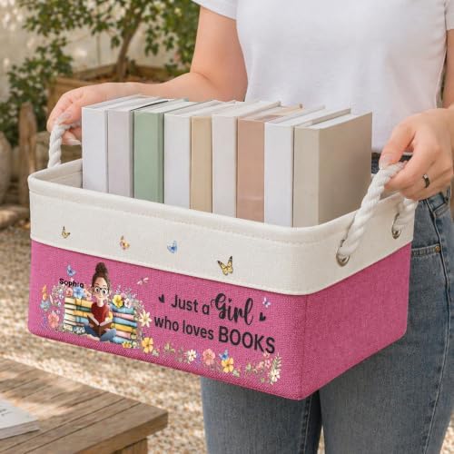 Macorner Personalized Book Storage Basket - Image 5