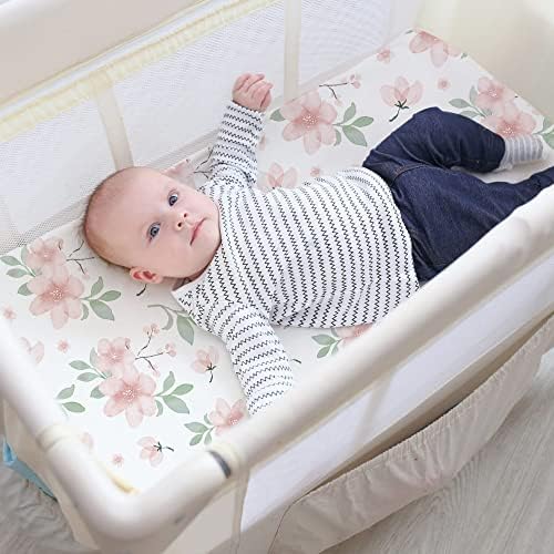 Pack n Play Stretchy Fitted Playard Sheet Set BROLEX 2 Pack Portable Mini Crib - Image 6