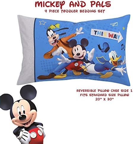 Disney Mickey Mouse and Pals 4 Piece Toddler Bedding Set - Image 6