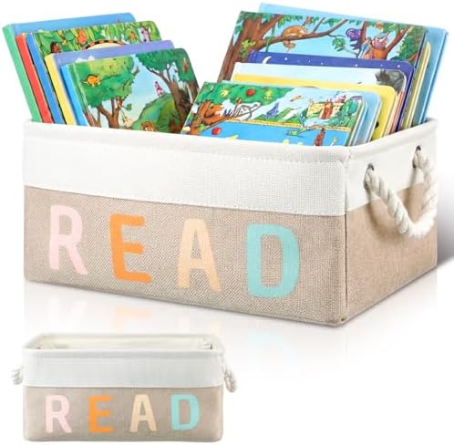 Marsui 1 Pcs Book Storage Basket, Book Bin, Bookish Gifts by Marsui