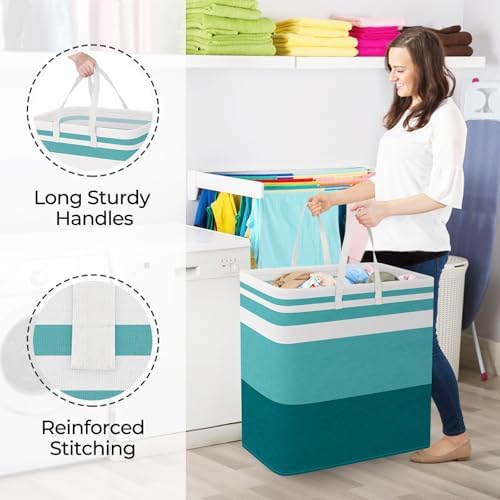 StorageRight Laundry Basket Hamper, 100L Collapsible Clothes Storage - Image 4