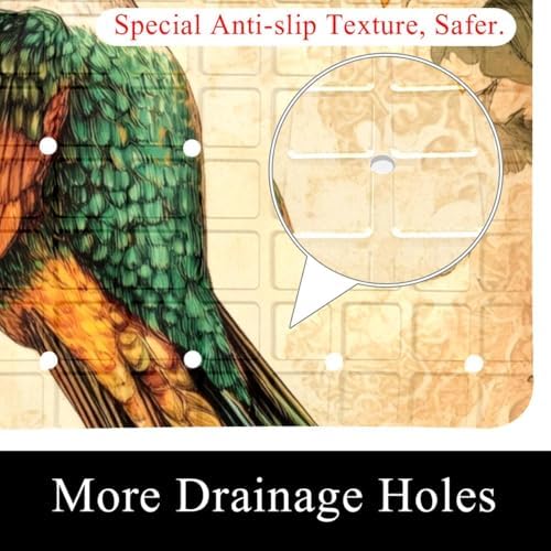 Non Slip Bathtub and Shower Mat 26.8x15.1 inch, Bath Mat - Image 2