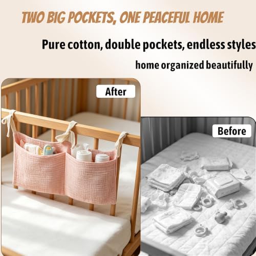 Bedside hanging bag for storing baby milk bottles and blankets - Image 4