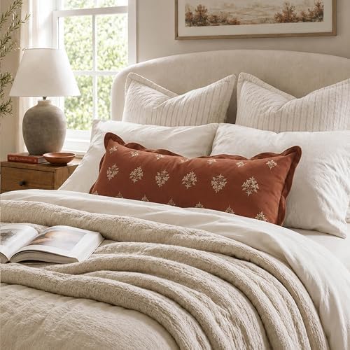 BlissBlush Long Lumbar Pillow Cover 14x36 - Image 3
