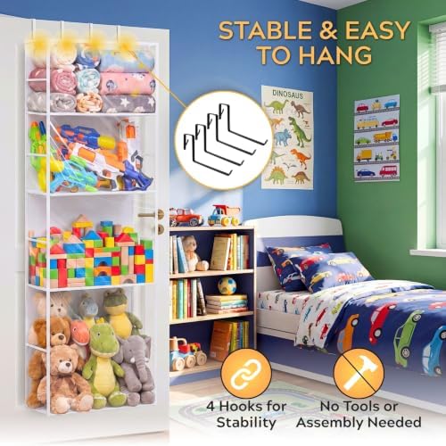 Ofiray-home Over the Door Stuffed Animal Storage - Image 5