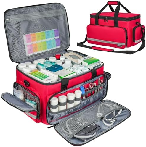 LEFOR·Z Medical Bag, First Aid Bag Empty, Home Health Nurse Bag by LEFOR%C2%B7Z