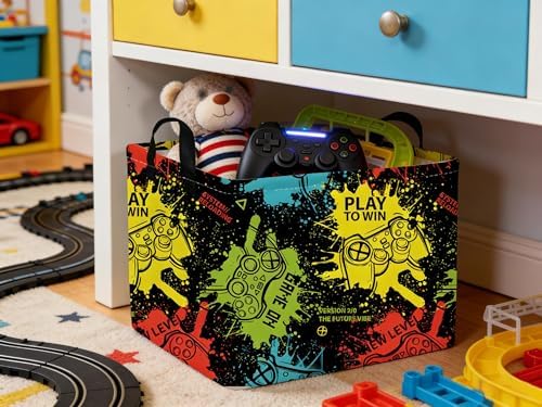 Rectangular Kids Storage Basket, Game Basket - Image 3