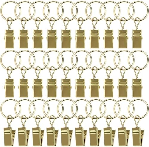 POVETIRE 30 Pack 2.5 Inch Rubber Gold S Hook by POVETIRE