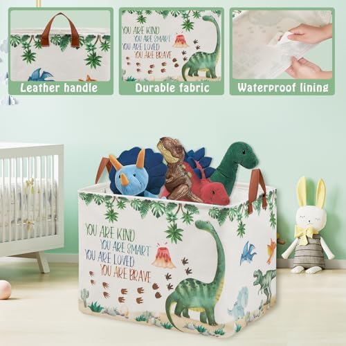 Dinosaur Nursery Decor Baby Gift Basket - Image 4