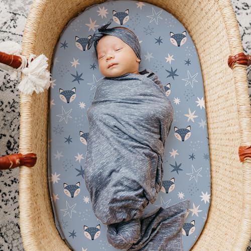 Stretch Fitted Bassinet Sheet Set BROLEX 2 Pack Cradle Sheets - Image 3