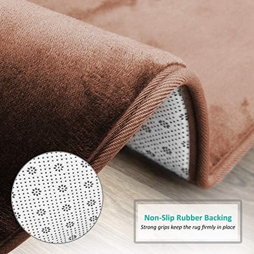 Clara Clark Bathroom Rugs, Velvet Memory Foam Bath Mat, Machine Washable Bath - Image 4