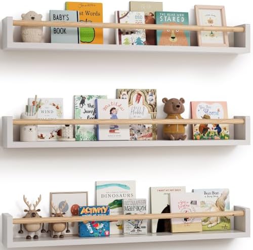 G&W Gruwald Nursery Book Shelves, Wall Bookshelf, Book Shelf by G%26W+Gruwald