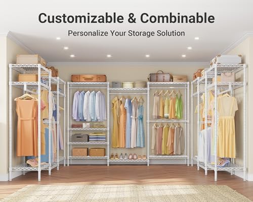 VIPEK V5 Plus Heavy Duty Clothes Rack, Large Modular Closet System - Image 5