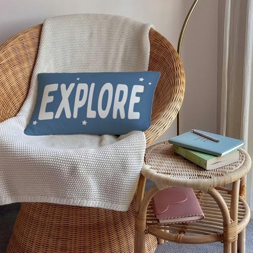 Blue Explore 12x20 Pillow Cover - Image 4