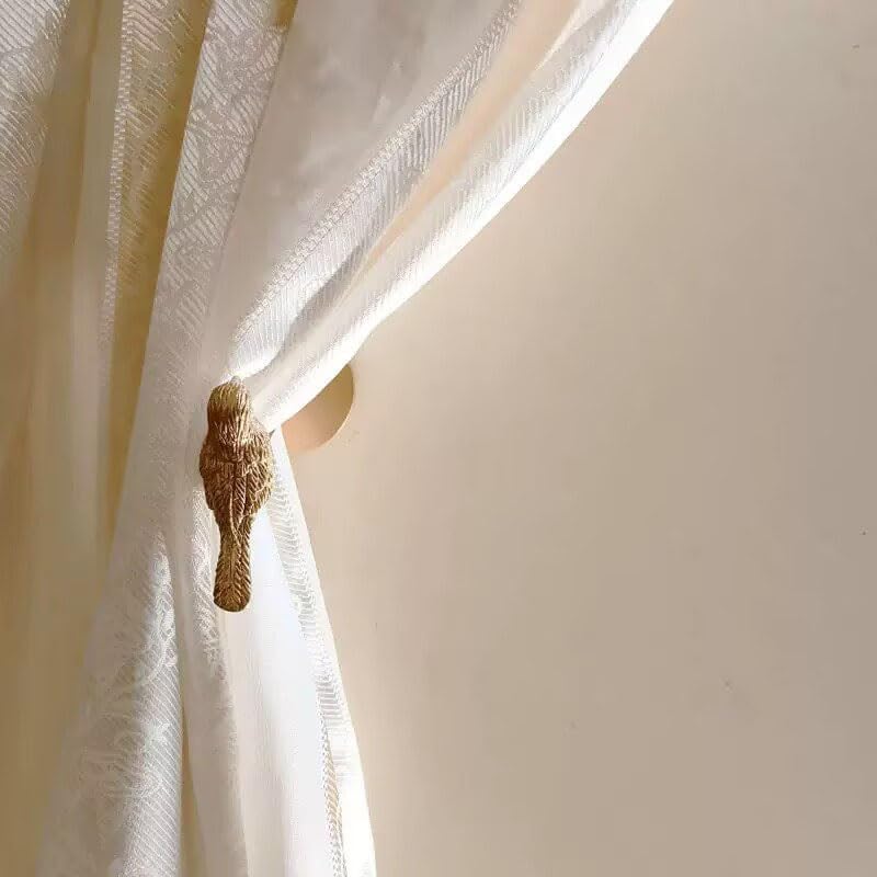 Brass Curtain Holdbacks Gold Curtain Tieback Curtain Holders Backs Wall Hooks by QIIODATD
