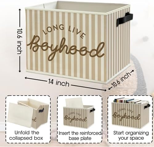 Long Live Boyhood Boys Storage Bins Box - Image 6