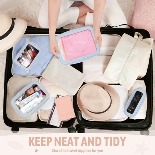 YOPCDJ 5PCS Diaper Bag Organizer Pouch Set, TSA Approved Toiletry Bag，Clear - Image 6