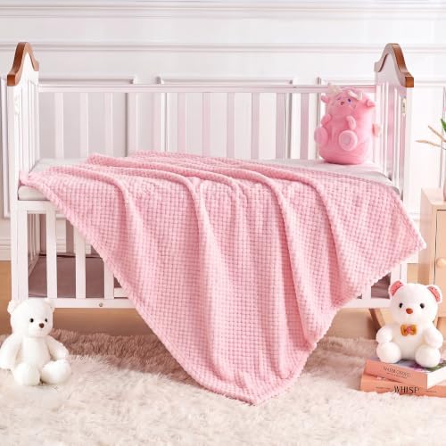 Reginary 4Pcs 30x40 Baby Blanket Fuzzy, Light Blue - Image 6