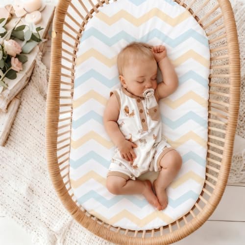 3 Pack Stretchy Bassinet Sheets 20" x 33" Compatible - Image 6