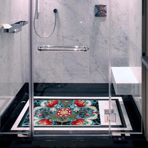 Non Slip Bathtub and Shower Mat 26.8x15.1 inch, Bath Mat - Image 6