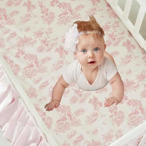 Brandream French Country Toile Crib Bedding Set - Image 3
