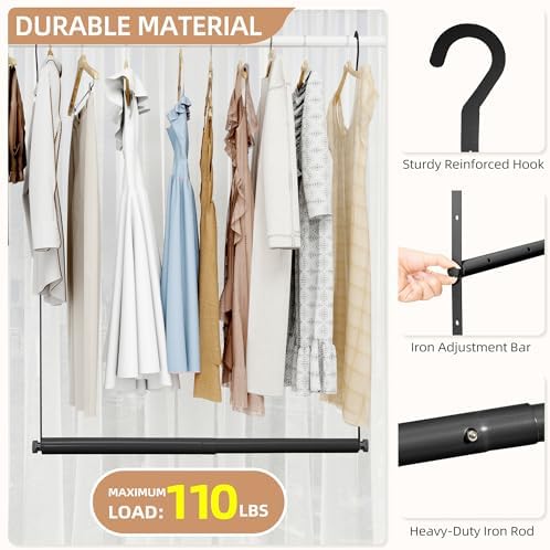 STORAGE MANIAC Adjustable Closet Rod - Image 3