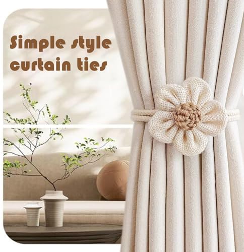 SRG Curtain Tiebacks for Curtains 4 Pack, Decorative Curtain Holdbacks for - Image 6