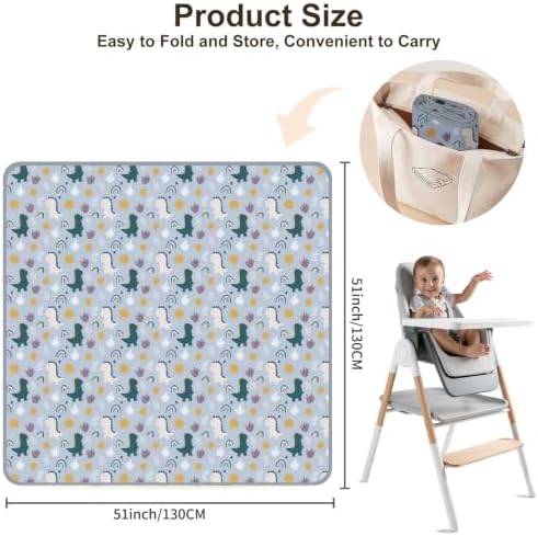 Baby Splat Mat for Under High Chair - Image 3