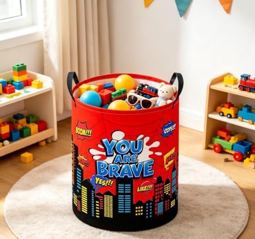 Baby Laundry Basket Baby Nursery Hamper Kids Laundry Basket Toy Storage Bin - Image 5