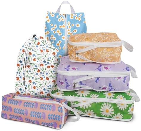 6 Pcs Compression Packing Cubes, Packing Cubes by Xmzsdz