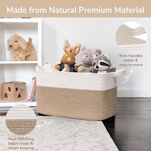 Goodpick Large Woven Rope Blanket Basket - Image 6