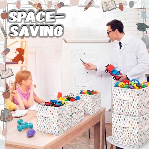 Chunful 6 Pcs 11 Inch Fabric Cube Storage Bin - Image 5