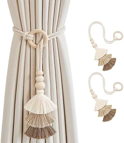 SRG Curtain Tiebacks for Curtains 2 Pack, Decorative Curtain Holdbacks for by SRG