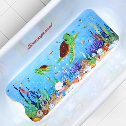 Secopad Bathtub Mat Non Slip, Cute Tub Mat by Secopad