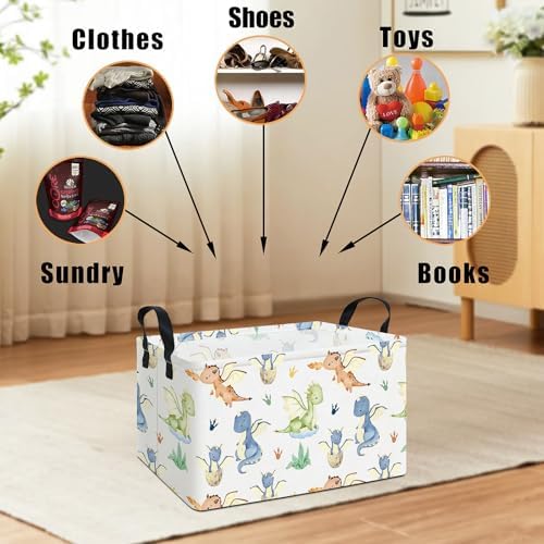 Rectangular Collapsible Parent Child Dragon Storage Basket Organizer - Image 4