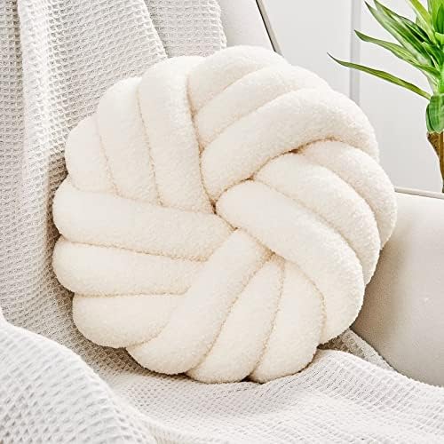 Uvvyui Knot Pillows, 14 Inch Decorative Throw Pillows Round Pillows Cushion by Uvvyui