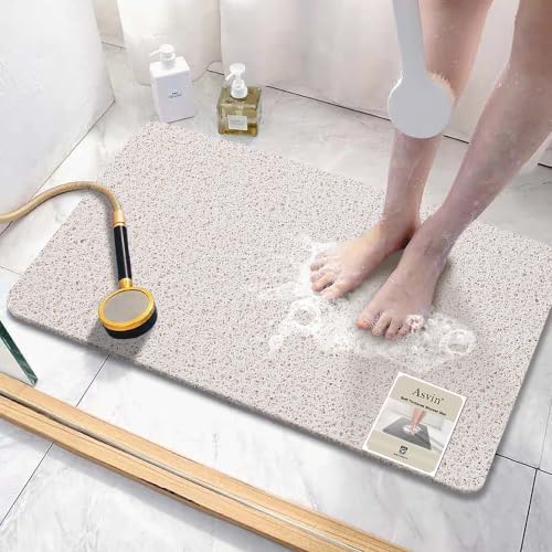 Asvin Soft Textured Bath, Tub Mat, 47x16 Inch, Phthalate Free, Non Slip Comfort by Unknown