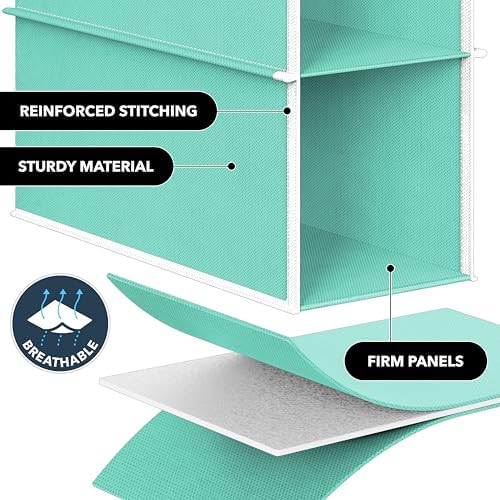 Simple Houseware 10 Shelves Closet Hanging Shoe Organizer - Image 5