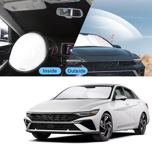 TINGLU Sun Shade for Hyundai Elantra 2021-2024 2025 2026 Accessories Windshield - Image 6