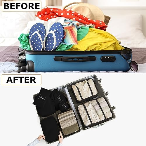 LANSKLBD 6/8 Set Packing Cubes for Suitcases Travel Luggage Packing Organizers - Image 2