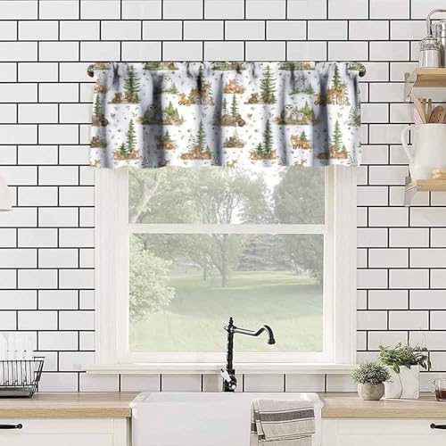 Kids Forest Animal Valance Curtain - Image 5