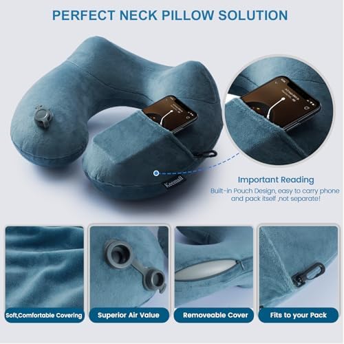 Keemall Inflatable Travel Neck Pillow - Image 5