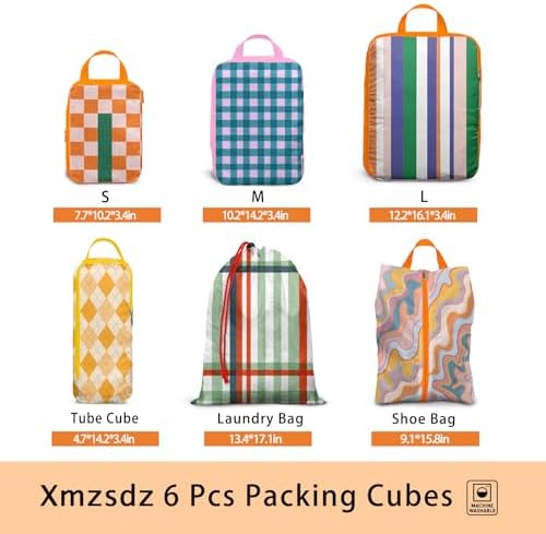 6 Pcs Compression Packing Cubes, Packing Cubes - Image 2